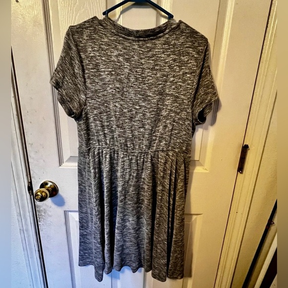 Xhilaration Sleeveless Cut Out Midriff Fit & Flare Gray Short Dress Size XL - Picture 5 of 5